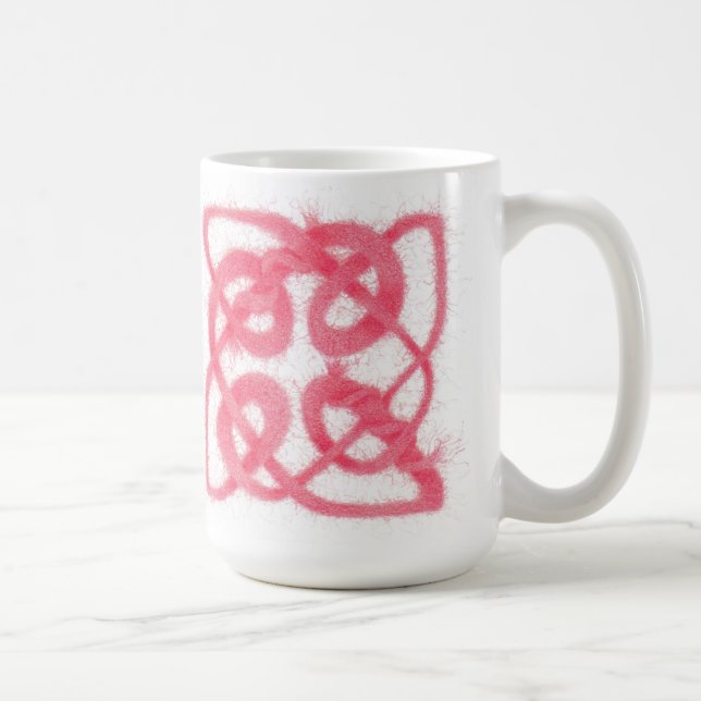 ROE CELTIC KNOT Tall White Mugg (Höger)