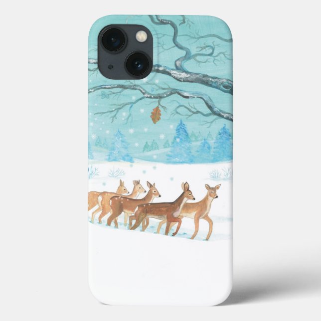 Roe deers in Winter (Baksida)