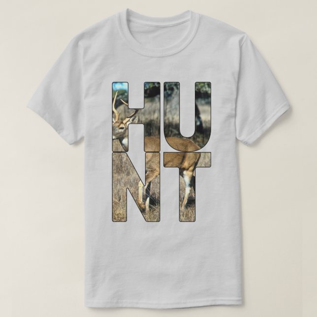 Roe Hjort Hunting T Shirt (Design framsida)