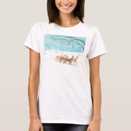 Roe Hjort in Winter T Shirt