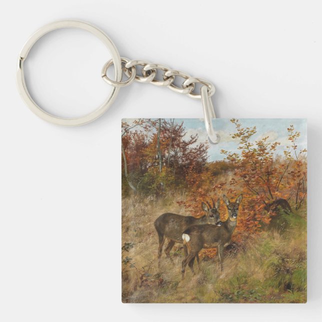 Roe Hjort med Höst löv Vintage Wildlife (Framsidan)