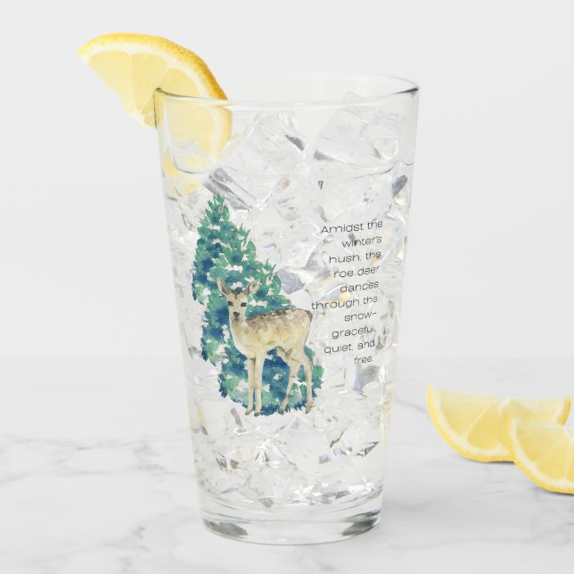 Roe-Hjortarna genom Snö Glaskopp (Framsida Ice)