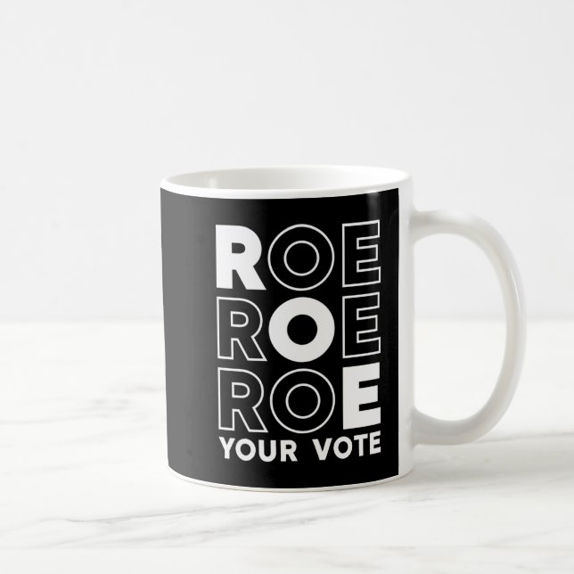ROE ROE ROE ROE DIN OMRÖSTNING 79 KAFFEMUGG (Höger)