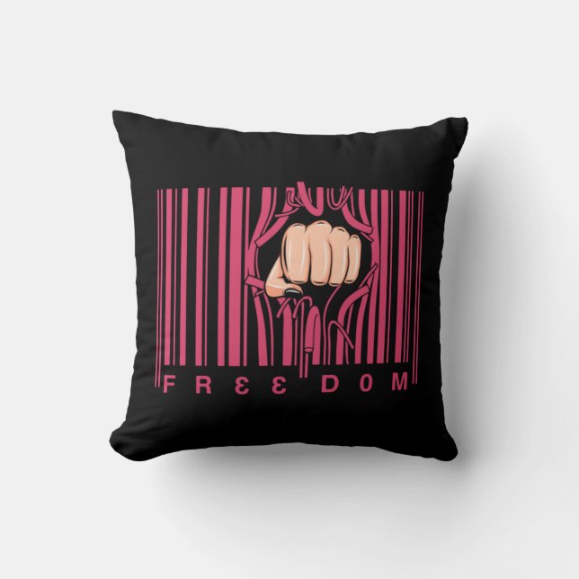 Roe Roe Roe Roe Din röstfrihet Kudde (Framsida)