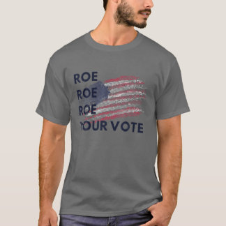 Roe Roe Roe Roe Din Vintage i USA:s Flagga T Shirt