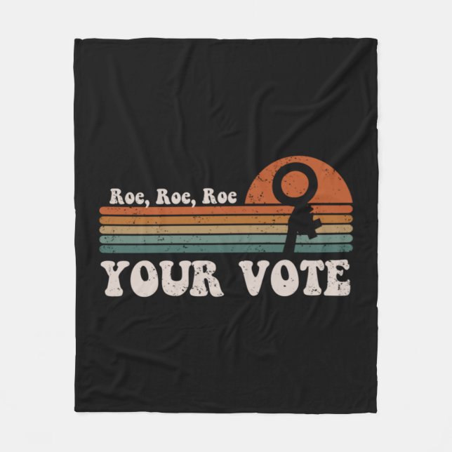 Roe Roe Roe Roe Roe Roe Din omröstning 69 Fleecefilt (Framsidan)