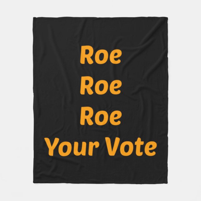 Roe Roe Roe Roe Roe Roe Roe Din omröstning Fleecefilt (Framsidan)