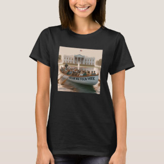 Roe Roe Roe Roe Roe Roe Roe Din omröstning T Shirt