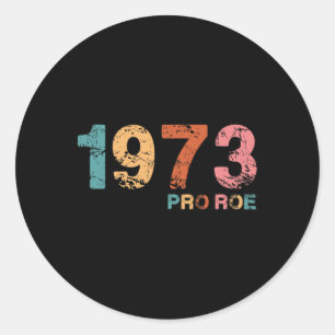 Roe V. Wade 1973 Pro Feminist Reproductive Rig Runt Klistermärke