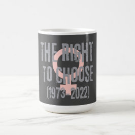 Roe V Wade Dödsdatumtypografi Kaffemugg