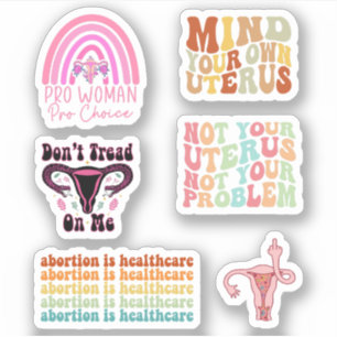 Roe V Wade Sticker Pack, abbortion, Pro Choice Klistermärken