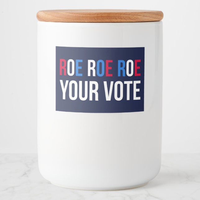 Roe Your Vote II Mat Etiketter (Framsida)