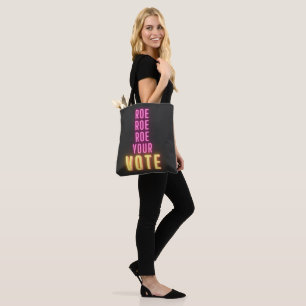 Roe Your Vote Rosa Neon Tygkasse
