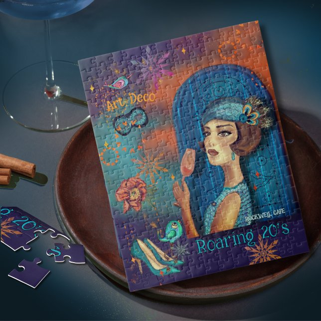 Roeing Twenties Revival Art Deco Pussel ( Roaring Twenties Revival Art Deco Jigsaw Puzzle )