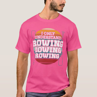 Roende förstår bara roddsport rodd kajak retro t shirt
