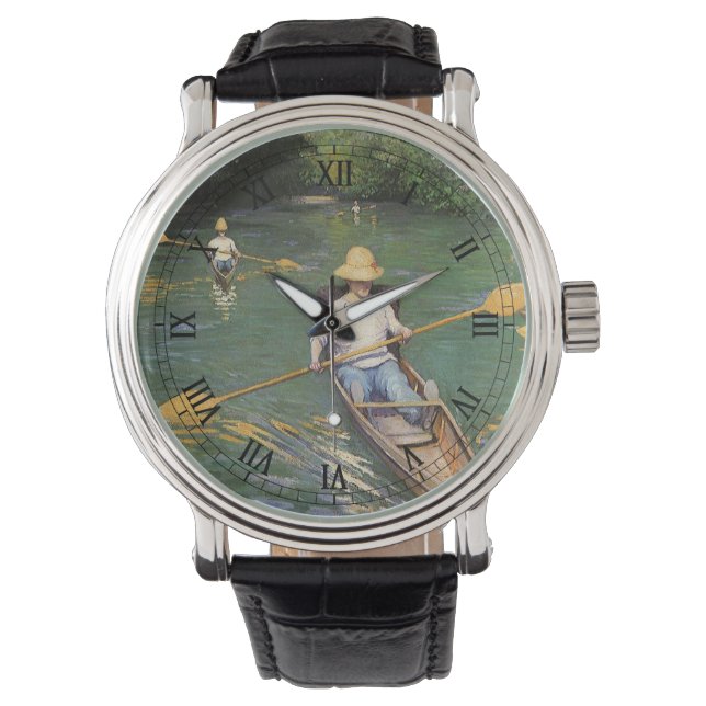 Roende män av Gustave Caillebotte Armbandsur (Framsida)