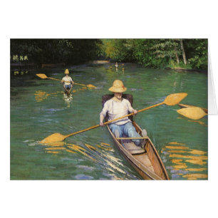 Roende män av Gustave Caillebotte Hälsningskort