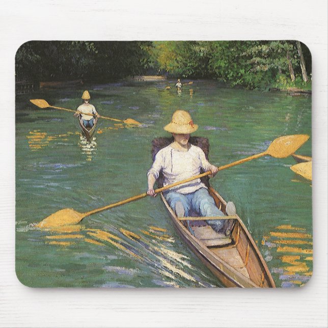 Roende män av Gustave Caillebotte Musmatta (Framsidan)
