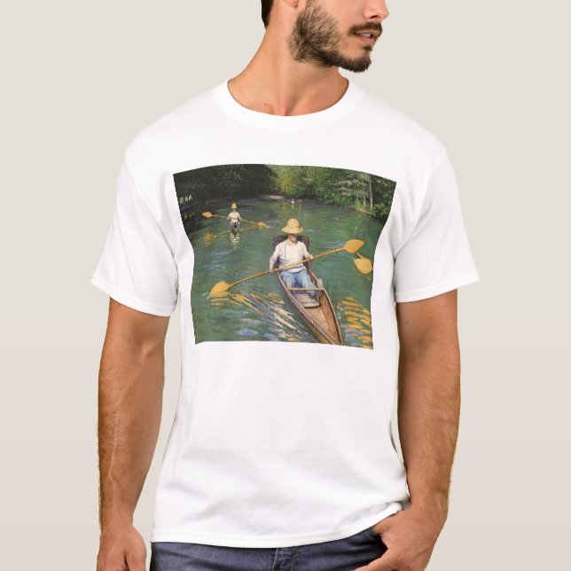 Roende män av Gustave Caillebotte Tee (Framsida)