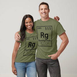 Roentgenium Inslag (svart) T Shirt