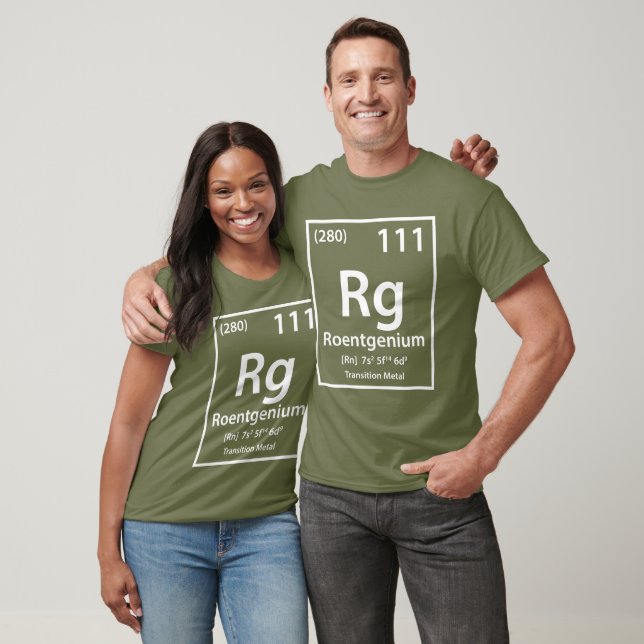 Roentgenium Inslag (vit) T Shirt (Unisex)