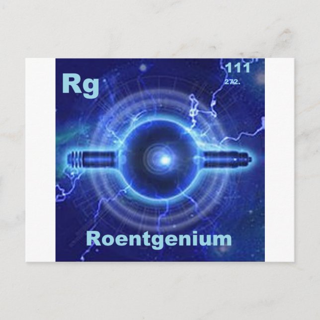 roentgenium vykort (Framsida)
