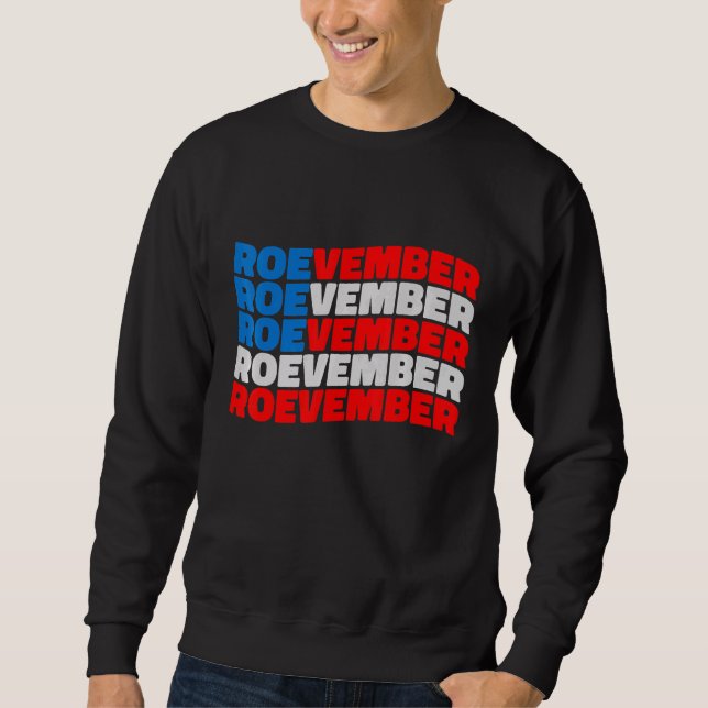 ROEVEMBER American Flagga Kom ihåg den 8 november  Lång Ärmad Tröja (Framsida)