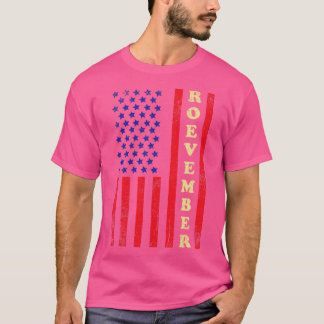 Roevember Vintage Amerikansk Flagga T Shirt