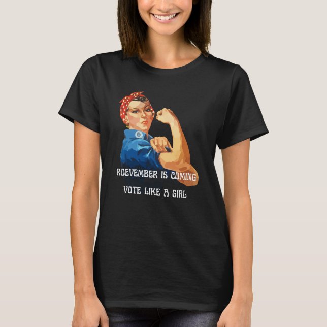 RoevMember kommer Rosie Riveter T Shirt (Framsida)