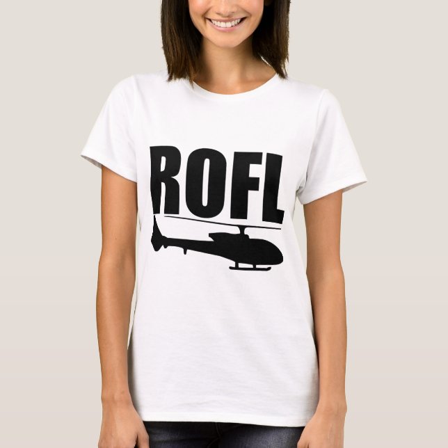 ROFL-Copter T-shirt (Framsida)