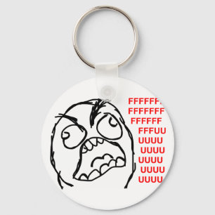 rofl för lol för meme för ursinneansikteursinne nyckelring