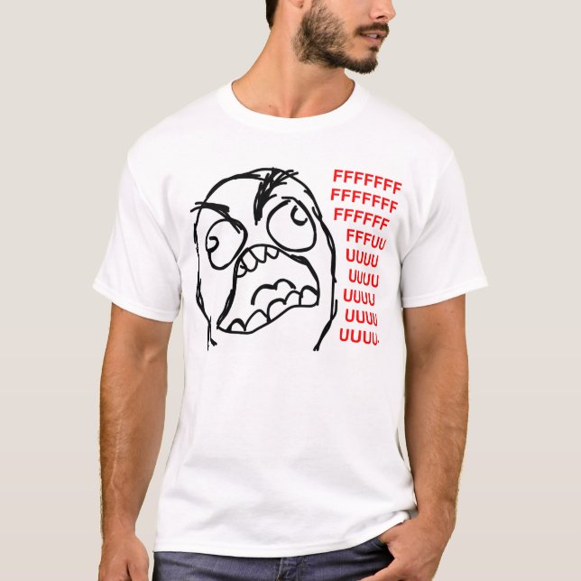 rofl för lol för meme för ursinneansikteursinne tröja (Framsida)