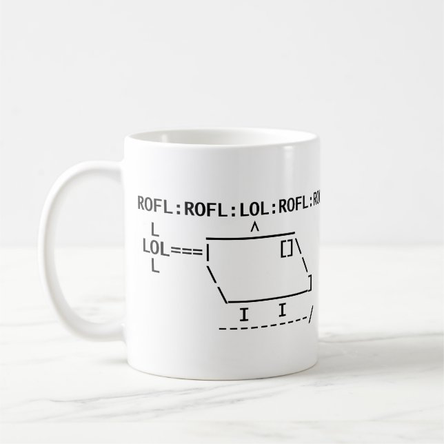 ROFLcopter Kaffemugg (Vänster)