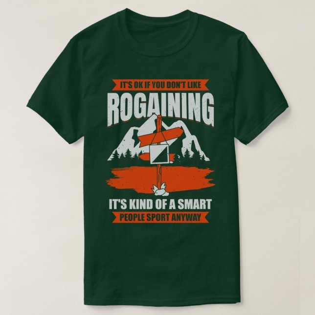 Rogeing Älskare Orienteering Rogaines Hobby Gift T Shirt (Design framsida)
