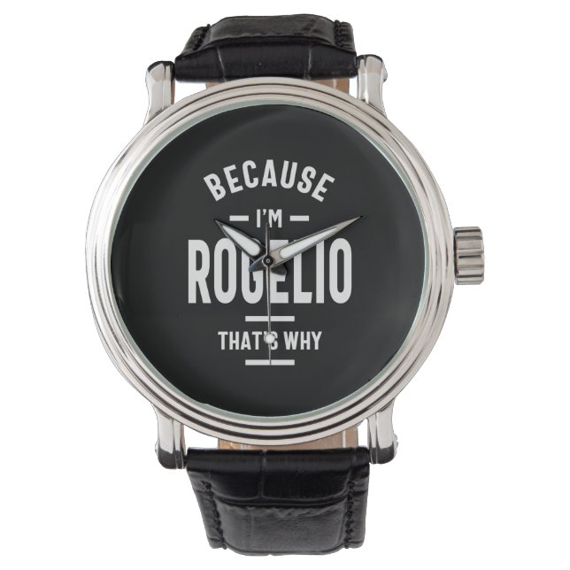 Rogelio Personlig Namn Birthday Armbandsur (Framsida)