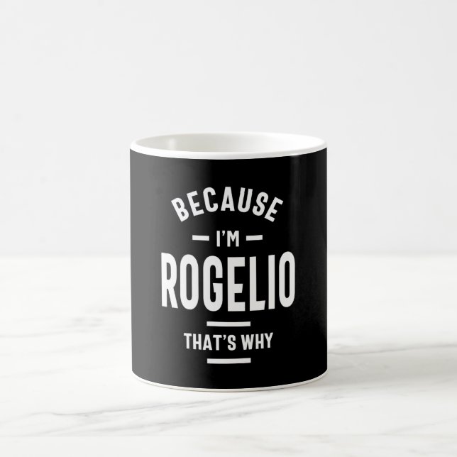 Rogelio Personlig Namn Birthday Kaffemugg (Center)