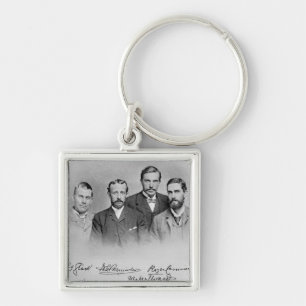 Roger Casement Fyrkantig Silverfärgad Nyckelring