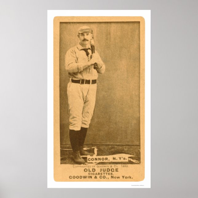 Roger Connor Baseball 1887 Poster (Framsidan)