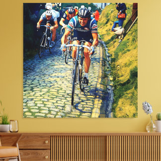 Roger de Vlaeminck Flandern runt Koppenberg Canvastryck