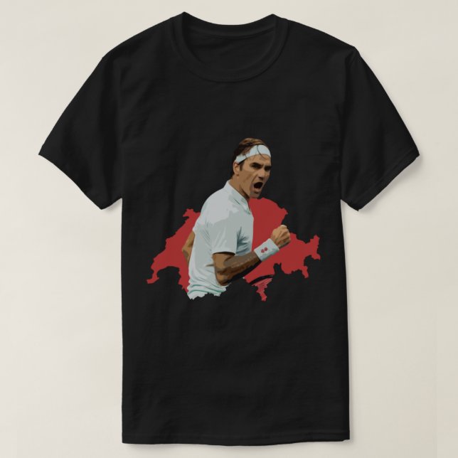 Roger Federer (2) T Shirt (Design framsida)