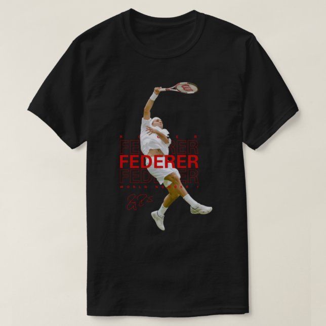 Roger Federer Tennis T Shirt (Design framsida)