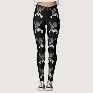 Roger för pirat Jolly skalle & Crossbones Leggings