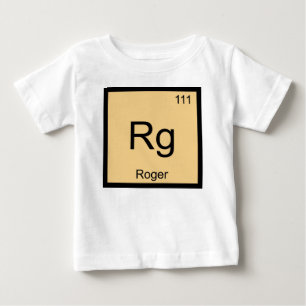 Roger Namn Chemistry Inslag Periodic Bord Tröja