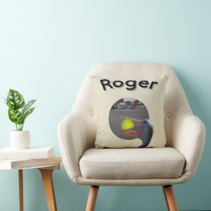 Roger Namn Med Bollfångande Pelikan, Kudde