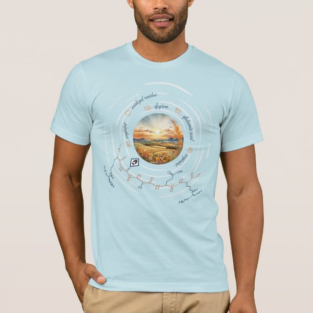 ROGER peptid, Måne 5 med anpassningsbar, ljus T Shirt (Framsida)
