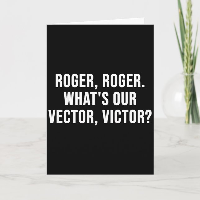 Roger, Roger. What's Our Vector, Victor_  Kort (Framsida)