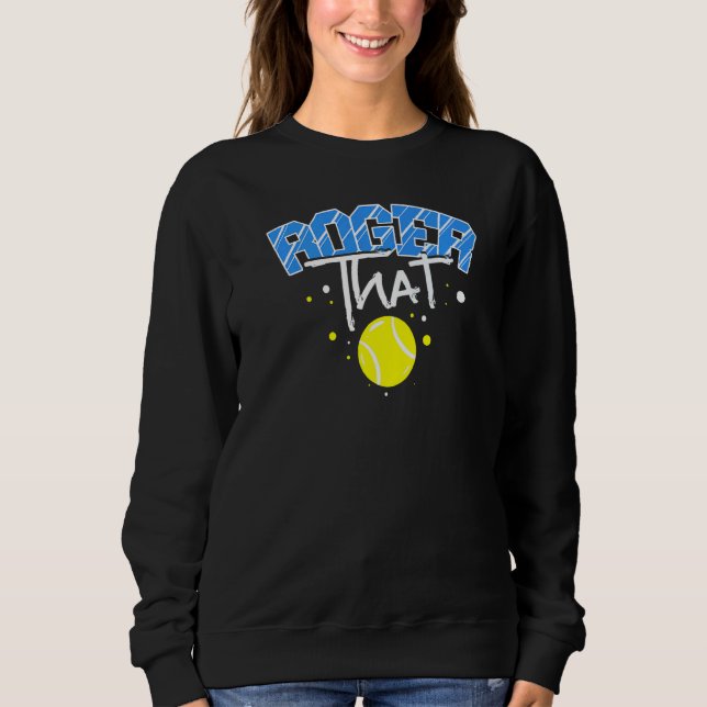 Roger that Tennis T Shirt (Framsida)