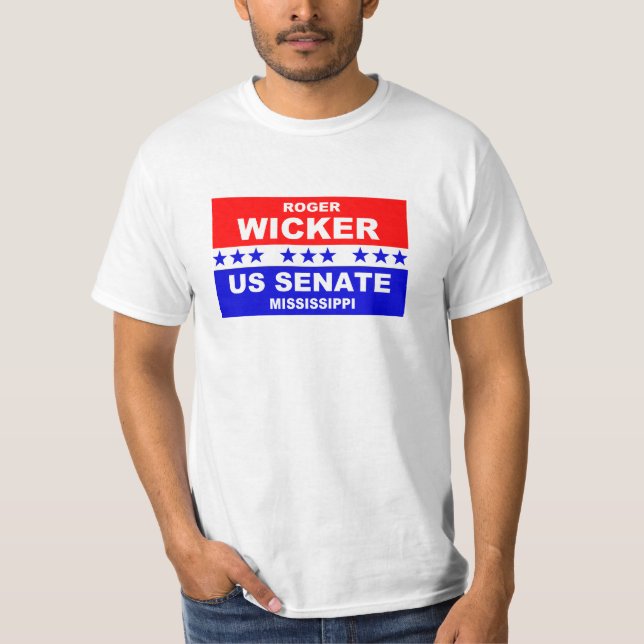 Roger vide- Mississippi US senat 2018 T Shirt (Framsida)