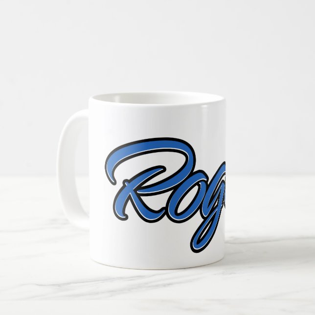 Roger Vorname Name blue Tasse Kaffeetasse Kaffemugg (Framsida vänster)