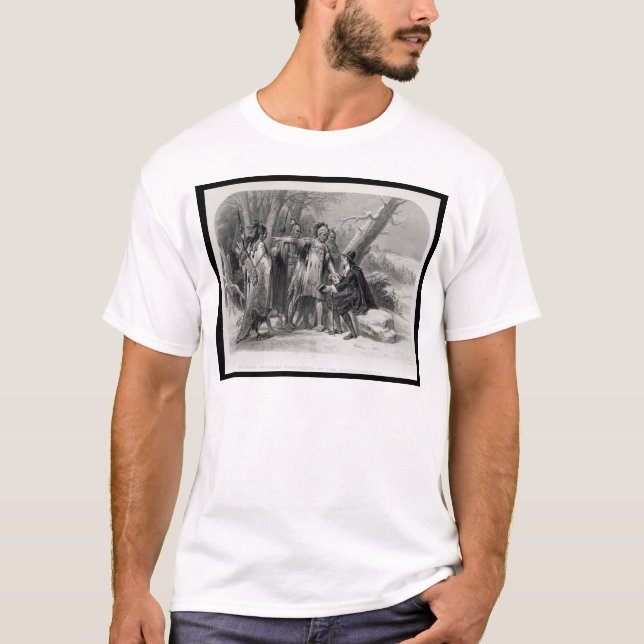 Roger Williams som beskyddas av Narragansettsen T-shirt (Framsida)